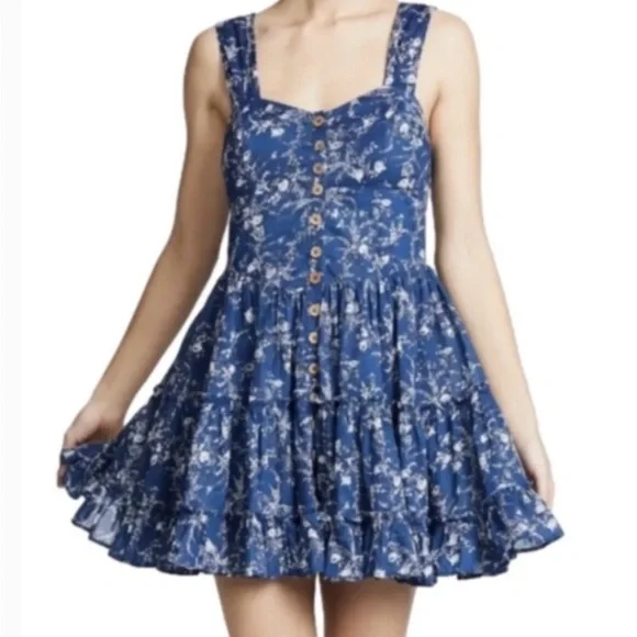 Free People Dance On The Blacktop Mini Dress Size M - Picture 1 of 11